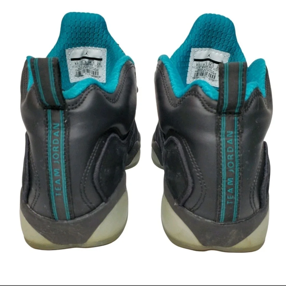 Nike Air Jordan Jumpman Team Pro II Black /Teal, 874749-003, Youth Size 6